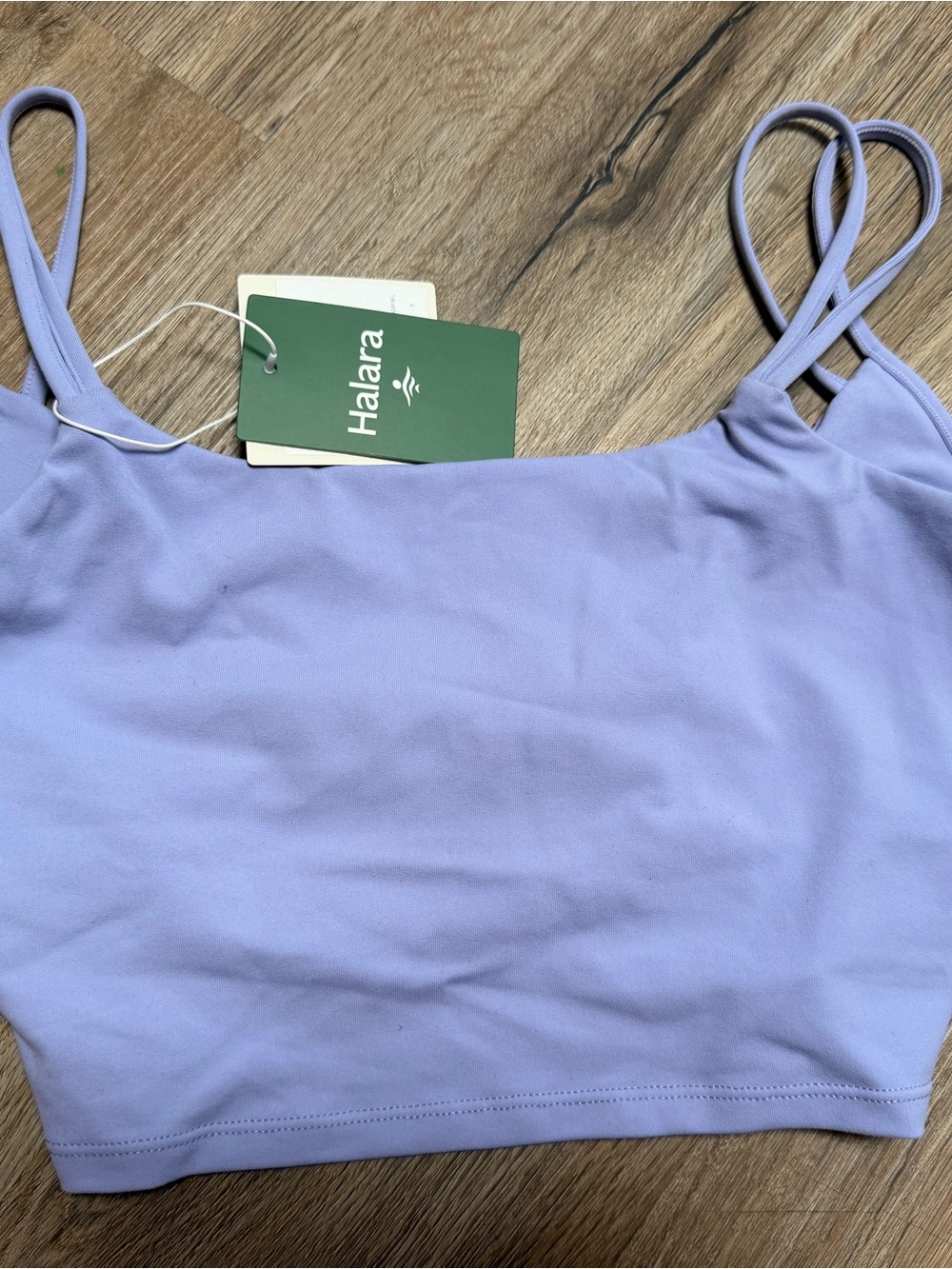 HALARA Lilac Double-Strap Cropped Tank